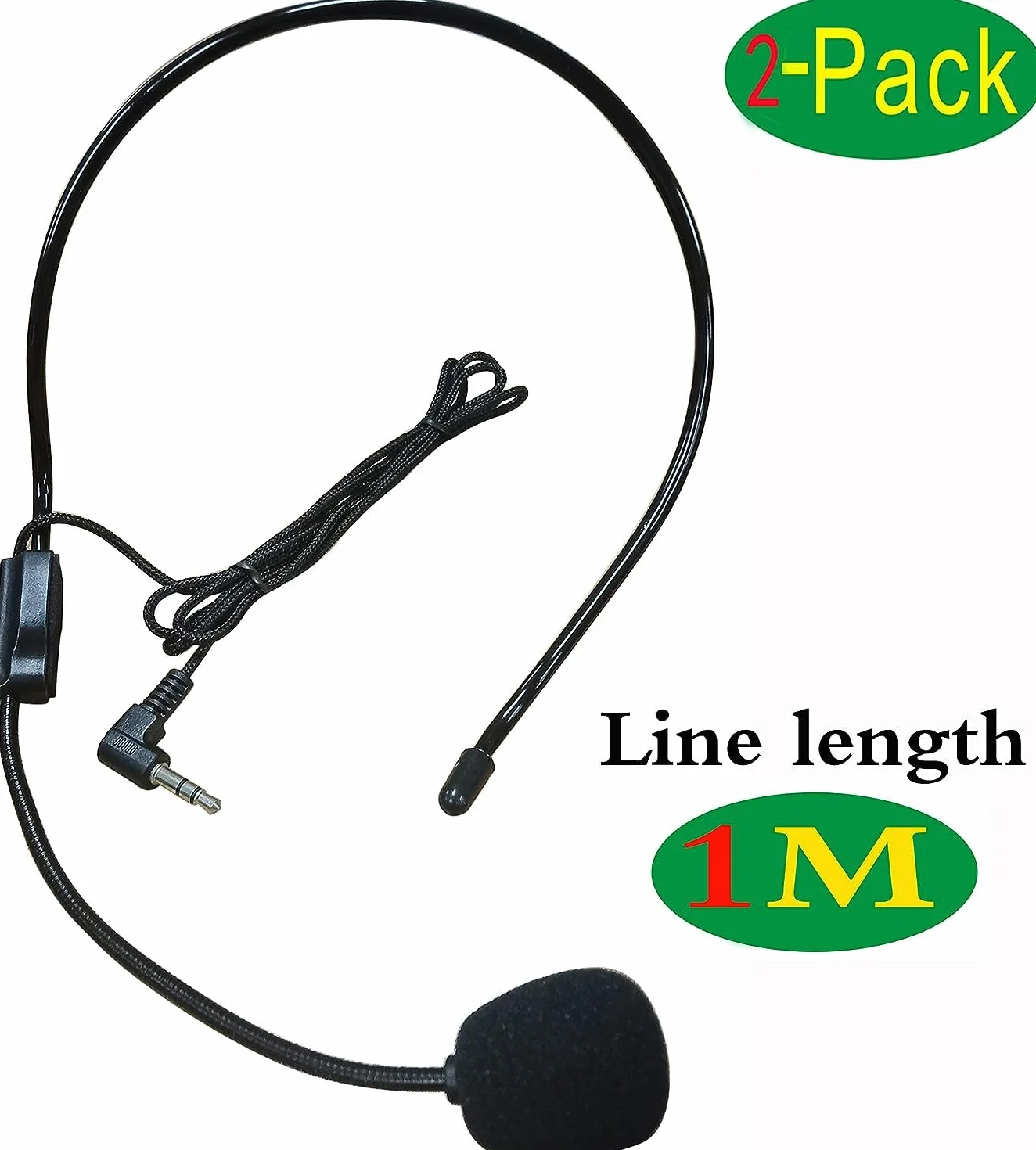 3,5 mm Audio męski na przenośny mikrofon z głowicą do systemu mikrofonowego, wzmacniacza głosu, głośników, nauczycieli, konferencji, przemówień, występów dramatycznych, przewodników