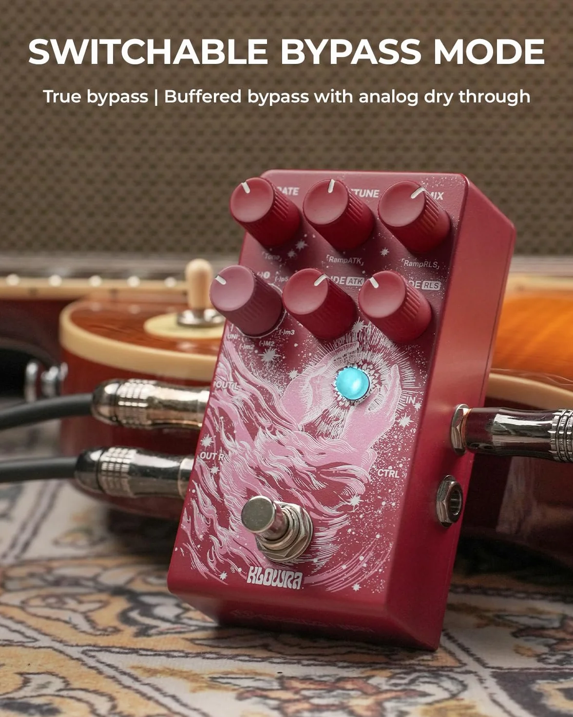 Vein Pitch Shifter gitarowy do gitary elektrycznej z 17 trybami spadku skoku, precyzja mikrorotonalna, analogowa suchość, prawdziwe stereo, wejście CTRL - graj jak pełny basista