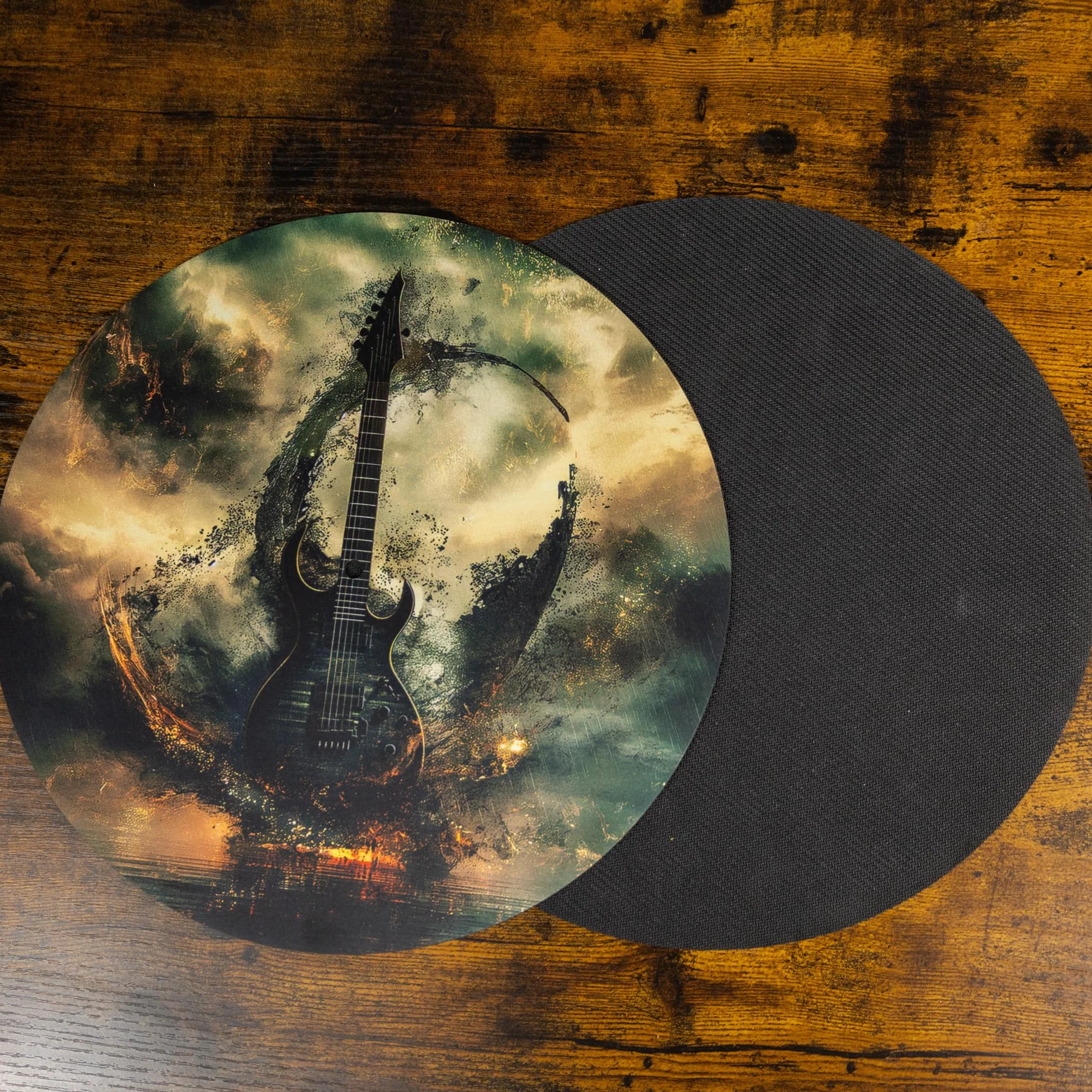 Slipmat - mata do gramofonu z gumy gitara - mata do gramofonu 30,5 cm (12')