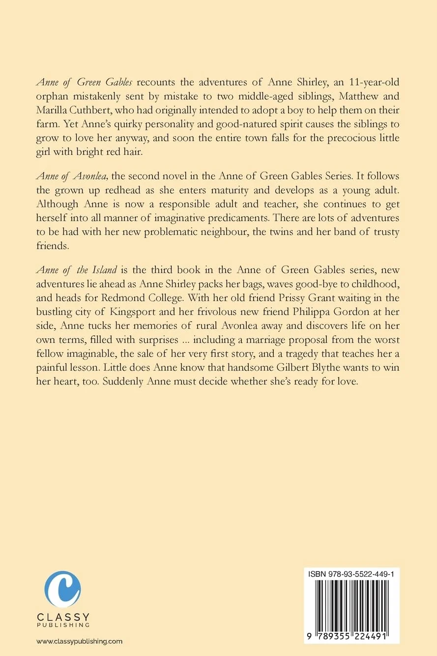 Anne of Green Gables Series-First Three Novels: Anne of Green Gables, Anne of Avonlea, Anne of the Island