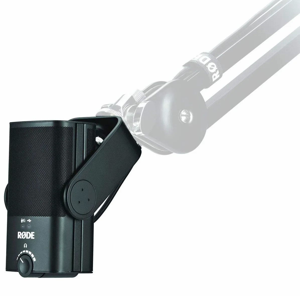 Rode NT-USB MINI USB mikrofon kondensatorowy + keepdrum NB35 GR zielone ramię mikrofonowe