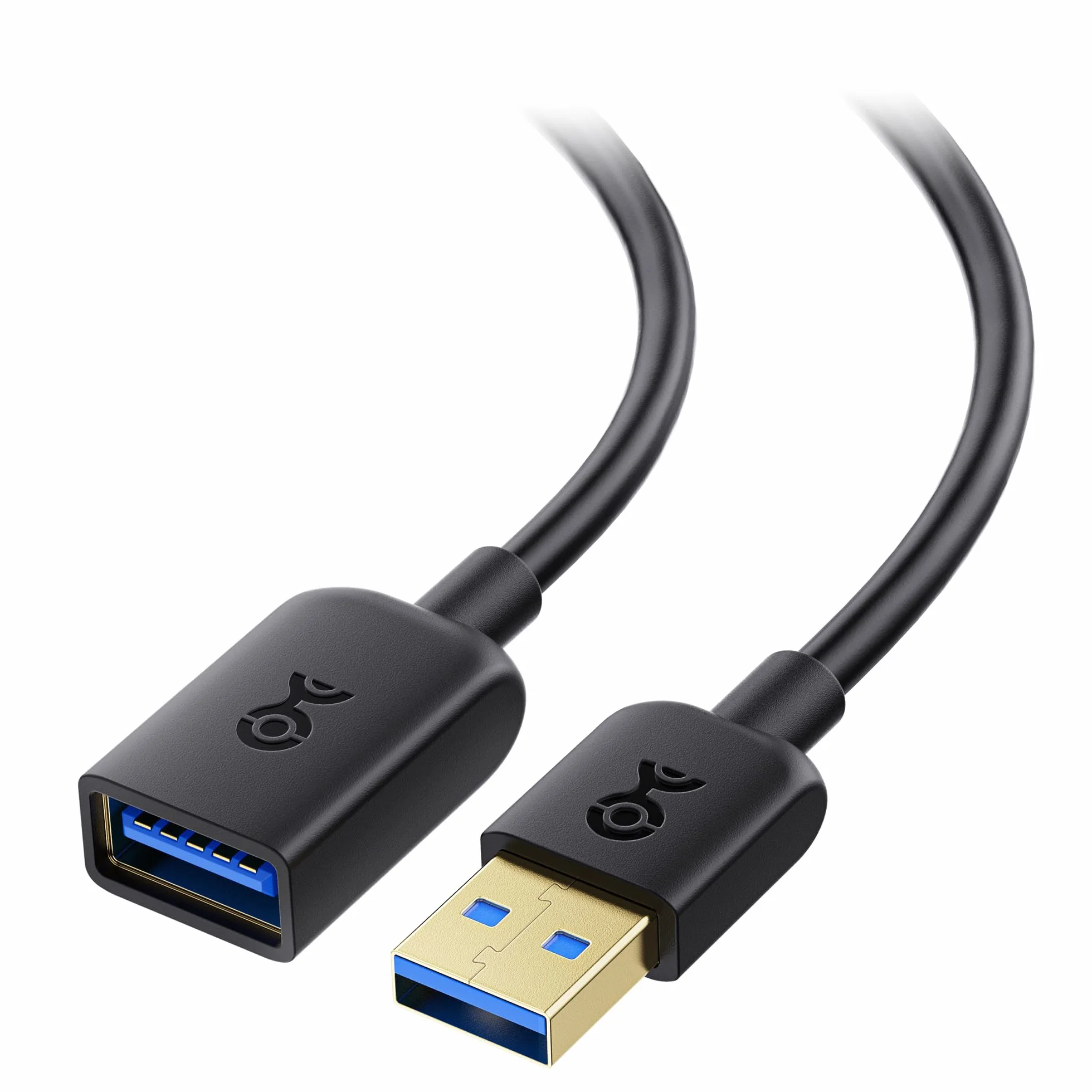 Cable Matters Przedłużacz USB na USB (przedłużacz USB 3 / przedłużacz USB) w kolorze czarnym, 1 m